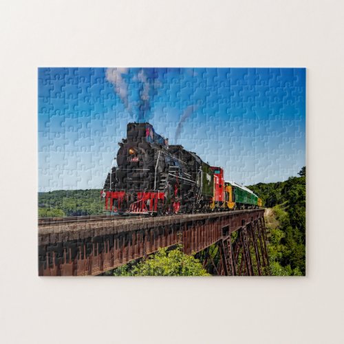 Vintage Train Bridge Photo Jigsaw Puzzle