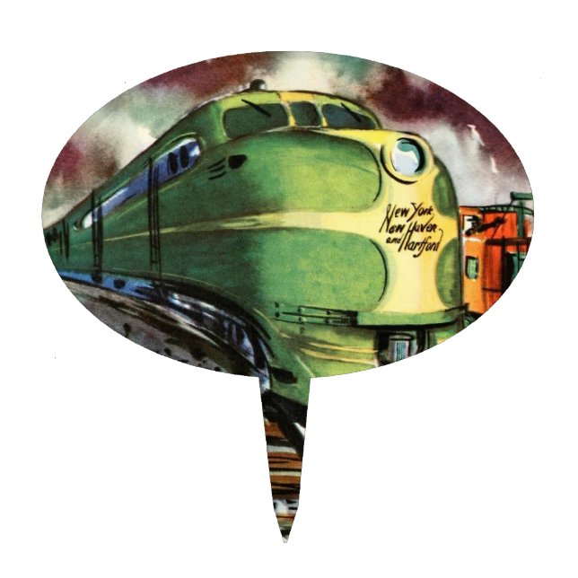 Vintage Train Cake Topper (Front)