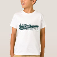 Vintage Train - Dark Green