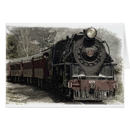 Vintage train decor design (Front Horizontal)