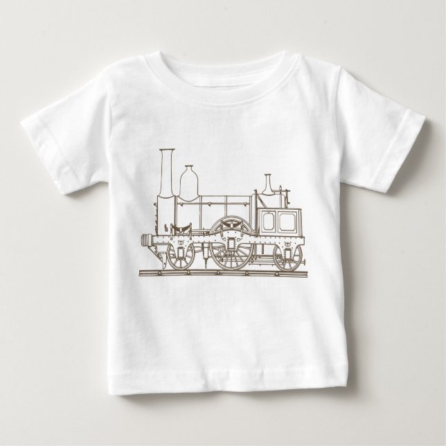 vintage train kids t-shirt (Front)