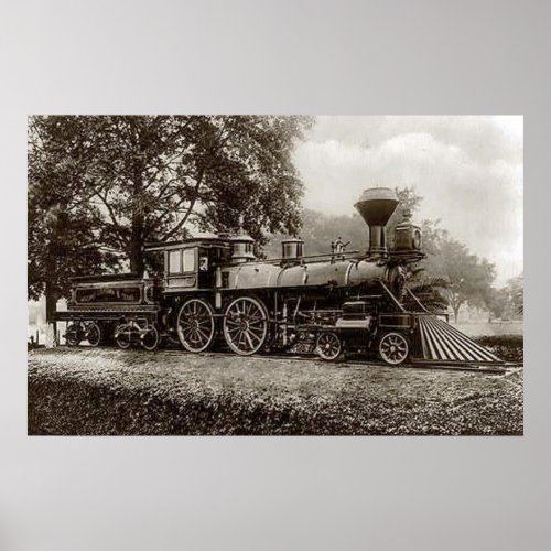 Vintage Train  Locomotive Photo Poster