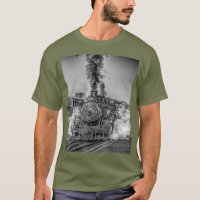Vintage Train Locomotive Railroad Smoke Travel