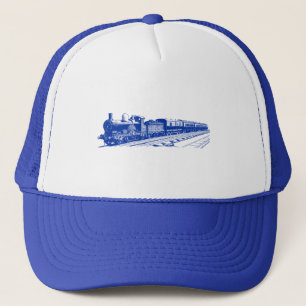 Vintage Train - Navy Trucker Hat