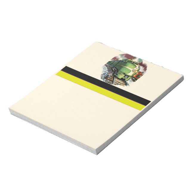 Vintage Train Notepad (Rotated)