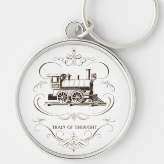 Vintage Train of Thought Keychain