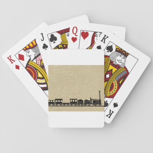 Vintage Train Playing Cards