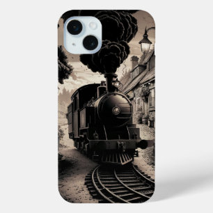 Vintage Train Railway iPhone 15 Plus Case