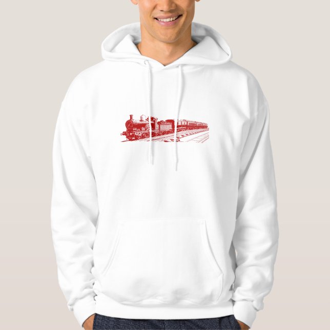Vintage Train - Ruby Hoodie (Front)