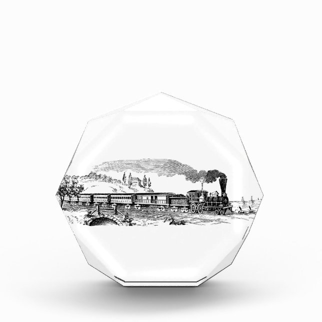 vintage Train sketch Award (Front)