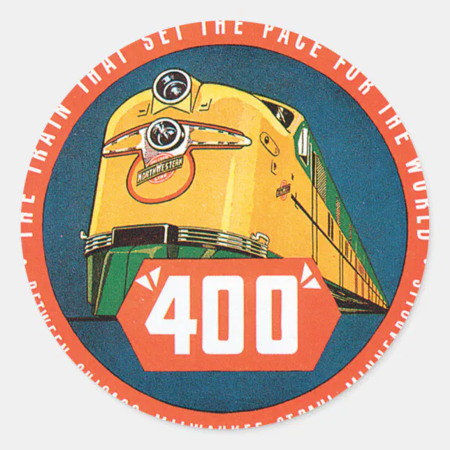 Vintage Train Stickers | Zazzle