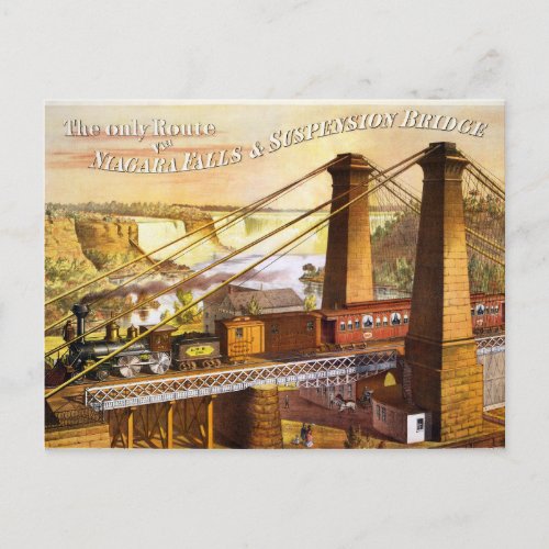 Vintage Train Travel Postcard