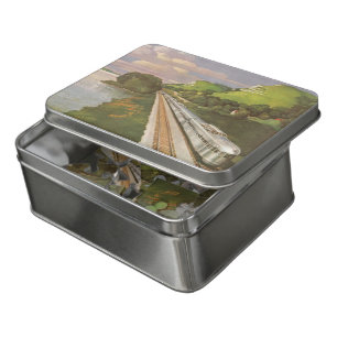 Vintage Train Vacation, Locomotive in Country Jigsaw Puzzle