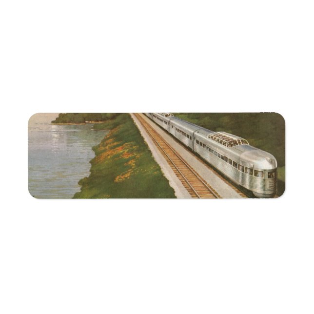 Vintage Train Vacation, Locomotive in Country Label (Front)