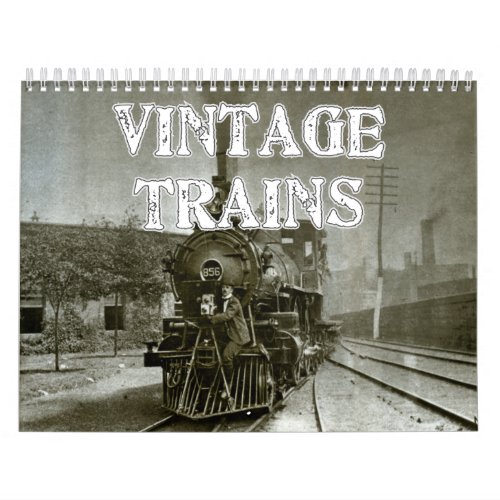 Vintage Trains Calendar