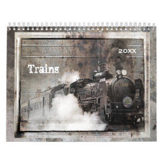 Vintage Trains Calendar 2021