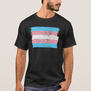 Vintage Transgender Flag LGBTQ Transgender Pride T-Shirt