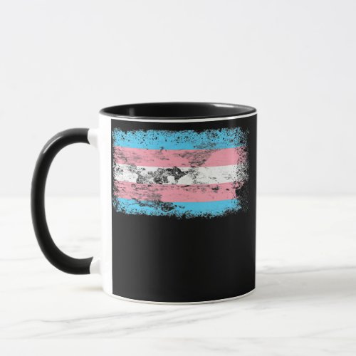 Vintage Transgender Pride Flag Gifts Trans Men Mug