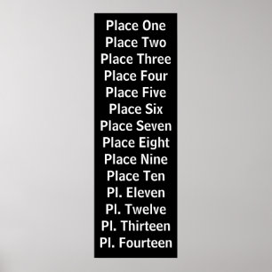 Vintage Transit Scroll Personalized Poster