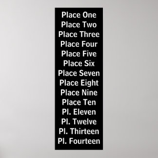 Vintage Transit Scroll Personalized Poster