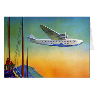 Vintage Transpacific Travel Card