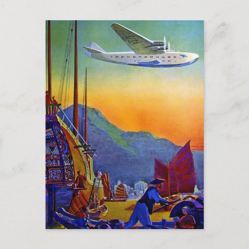 Vintage Transpacific Travel Postcard