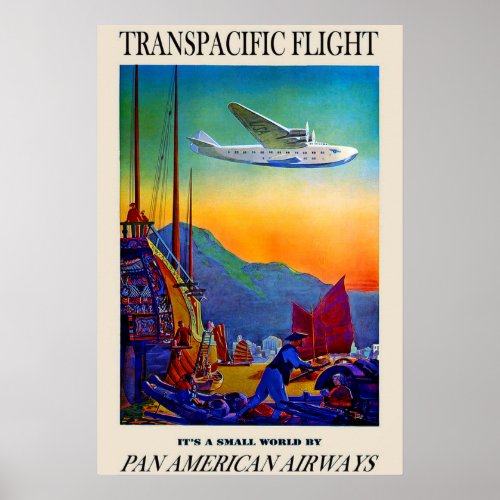Vintage Transpacific Travel Poster