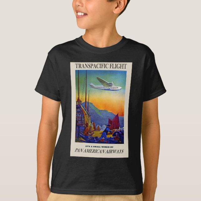 Vintage Transpacific Travel T-Shirt (Front)