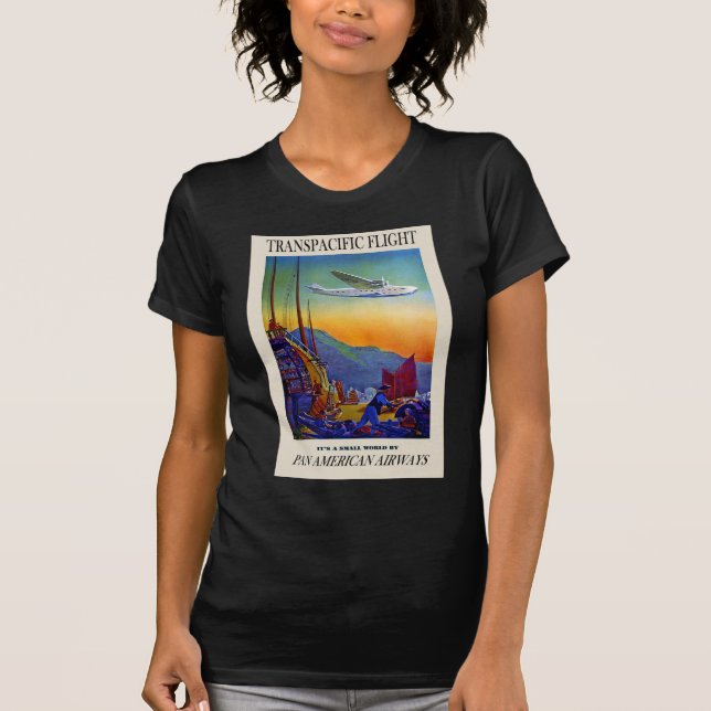 Vintage Transpacific Travel T-Shirt (Front)