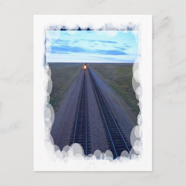 Vintage Transport - Long track ahead Postcard (Front)