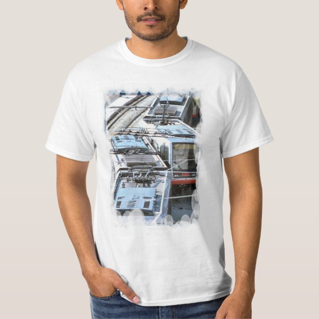 Vintage transport - Town trams T-Shirt (Front)