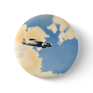 Vintage Transportation, Albatross Airplane Button