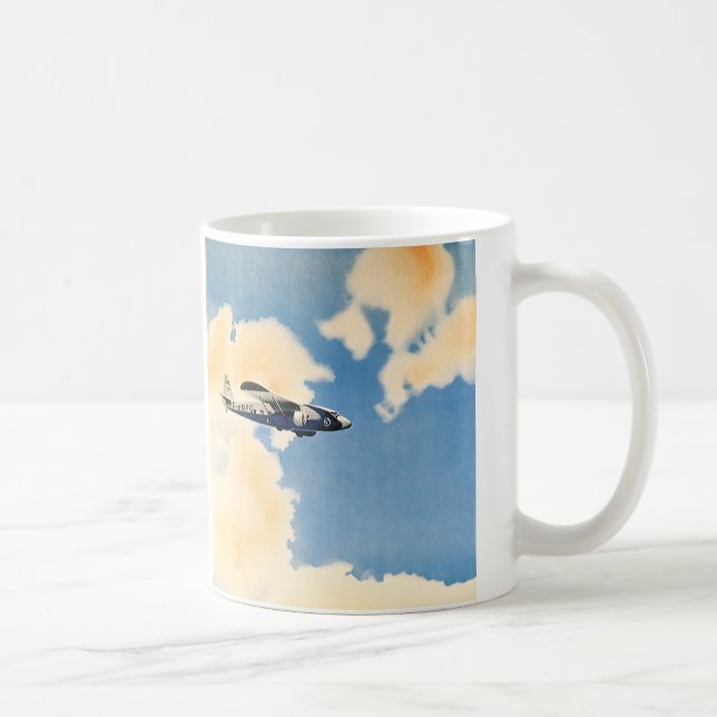 Vintage Transportation, Albatross Airplane Coffee Mug (Right)