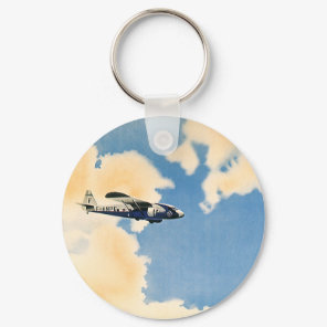Vintage Transportation, Albatross Airplane Keychain