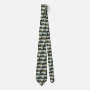 Vintage Transportation, Coal Train Locomotive Neck Tie