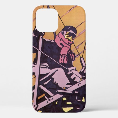 Vintage Transportation Hang Glider Aircraft iPhone 12 Case