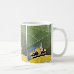 Vintage Transportation, Headlights from a Car Coffee Mug