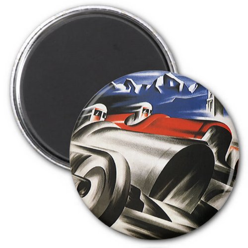 Vintage Transportation Sports Race Cars Racing Magnet