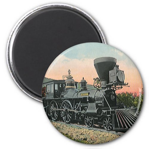 Vintage Transportation Western Antique Coal Train Magnet