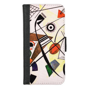 Vintage Transverse Line - Kandinsky Abstract Art iPhone 8/7 Wallet Case