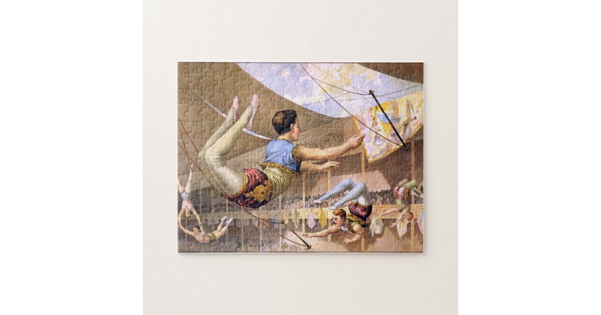 Vintage Trapeze Artist Puzzle Zazzle