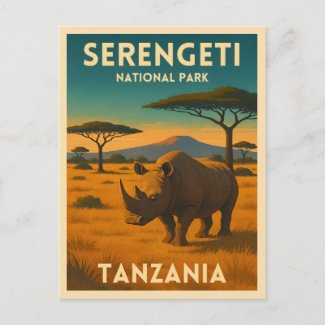 Vintage Travel Africa Serengeti National Park