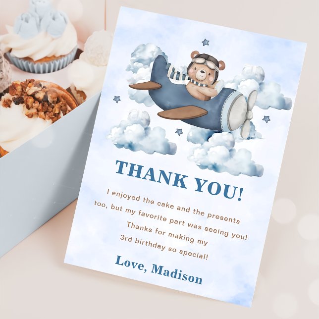 Vintage Travel Airplane Birthday Party Invitation (Creator Uploaded)