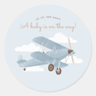 Airplane Baby Shower Water Bottle Labels Travel Baby Shower Instant  Download Baby Boy Shower Ideas Label Template Airplane Theme Party ID192 