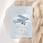 Vintage Travel Airplane Boy Baby Shower Invitation<br><div class="desc">Celebrate a little one on the way with this vintage travel-inspired baby shower invitation.</div>
