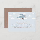Vintage Travel Airplane Custom Enclosure Card (Front/Back)