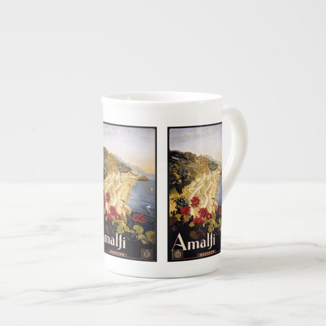 Vintage Travel Amalfi Italy mugs (Front Right)