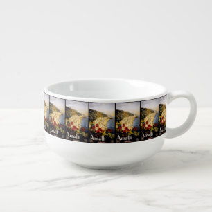 Vintage Travel Amalfi Italy soup mug