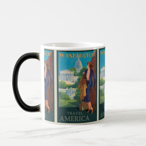 Vintage Travel America Washington DC Magic Mug