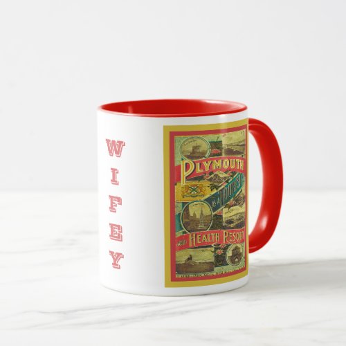 Vintage Travel and Tourist Guide of England    Mug